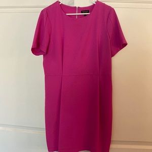 Topshop hot pink mini dress with zipper detail